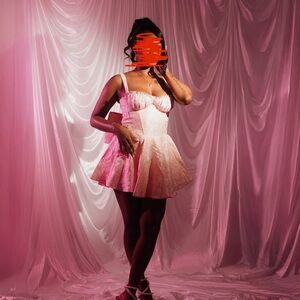 Elegant Pink Mini Dress